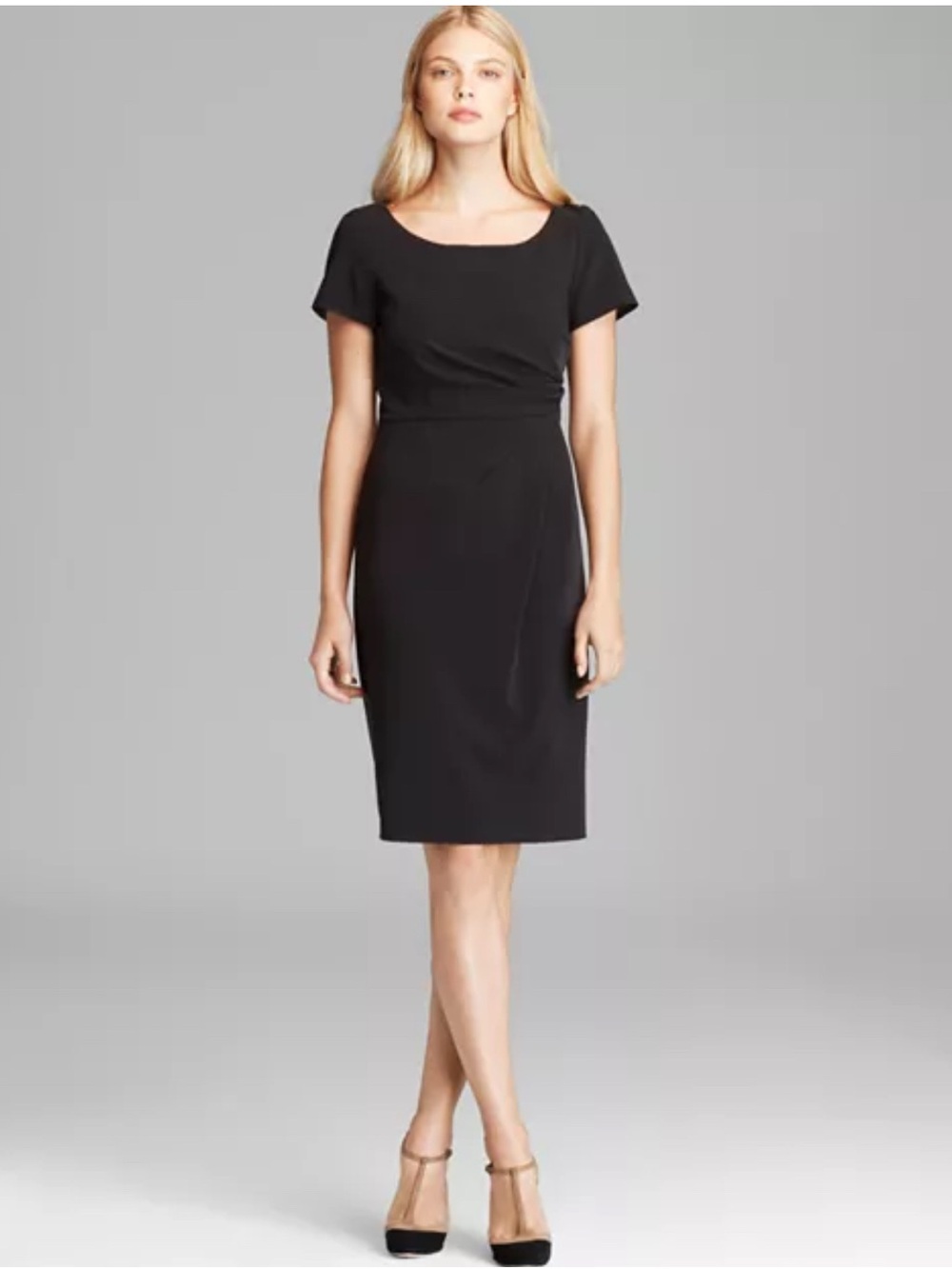MaxMara Black Midi Sheath Dress
